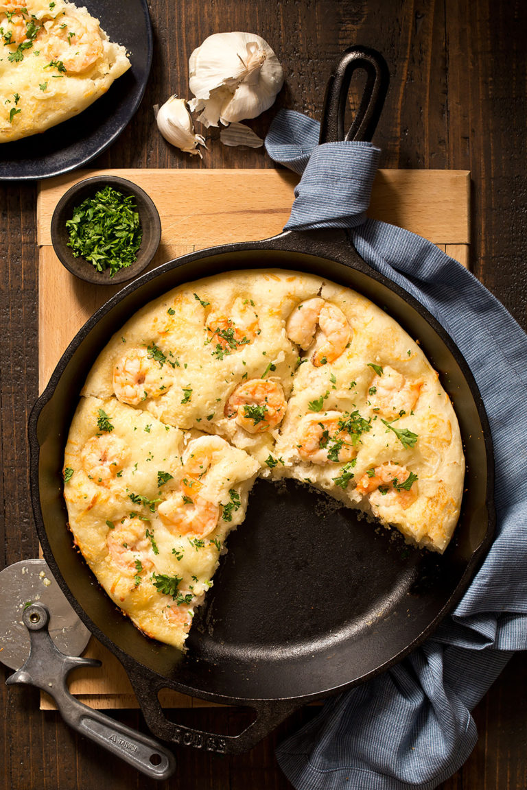 Shrimp Scampi Skillet Pizza Red Star Yeast