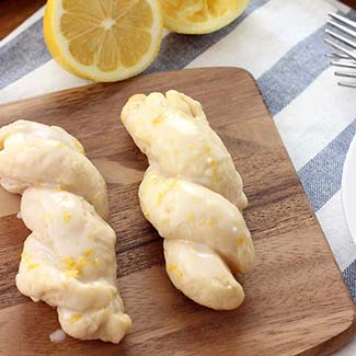 White Chocolate Lemon Brioche Twists - Red Star® Yeast