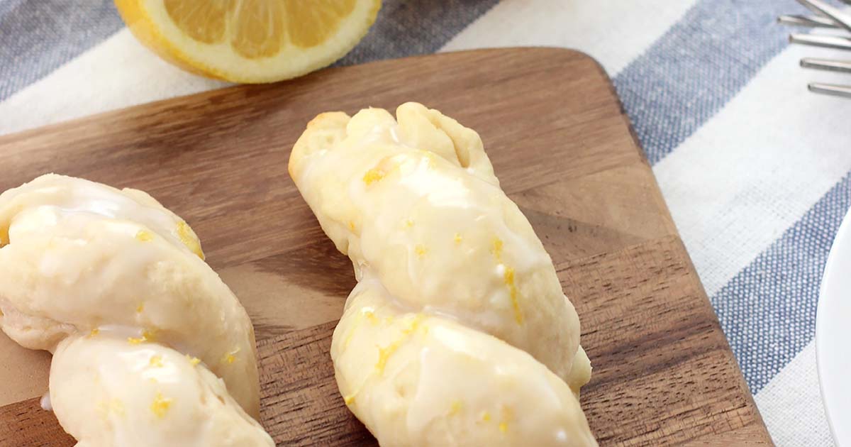 White Chocolate Lemon Brioche Twists - Red Star® Yeast