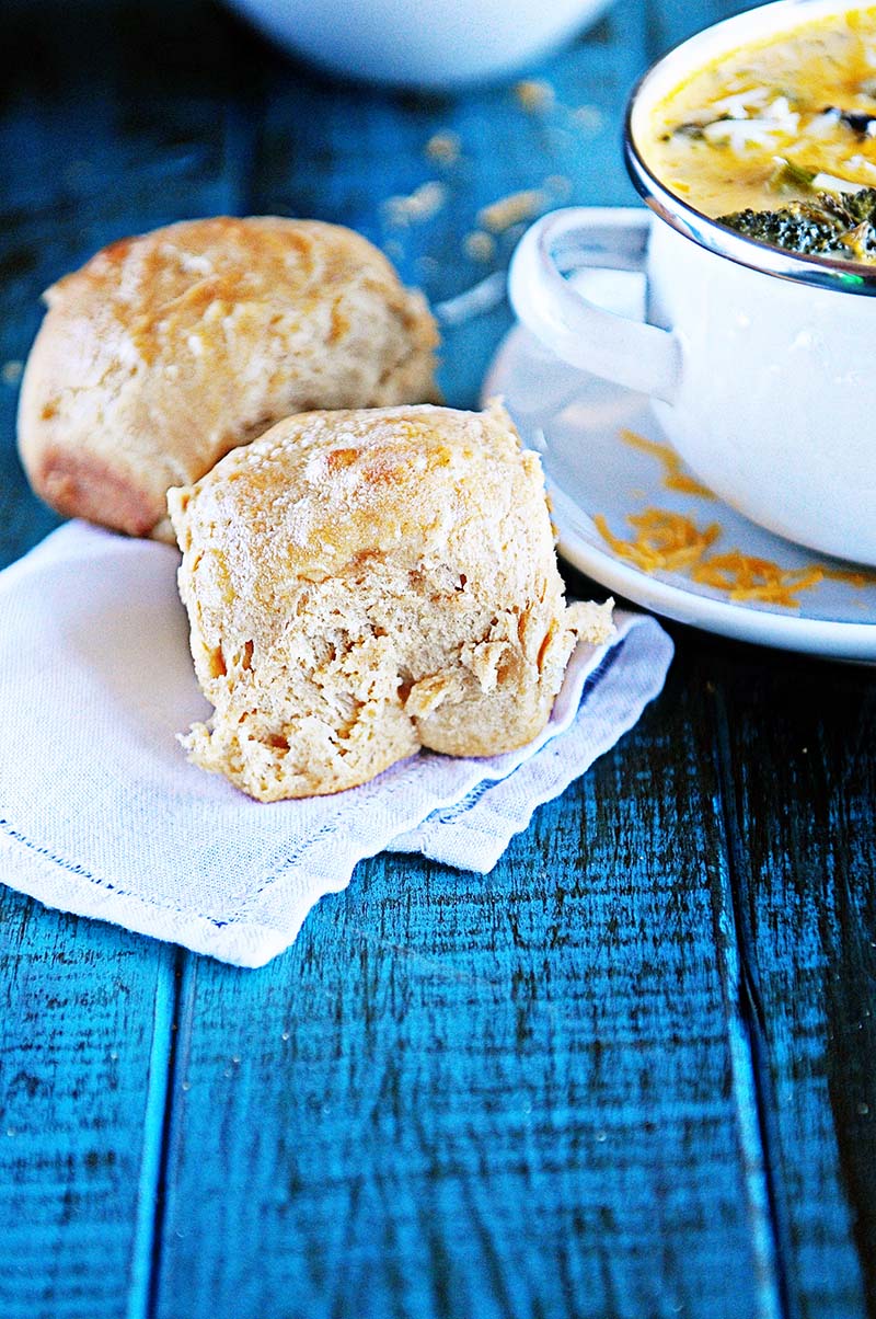 Whole Wheat Cottage Cheese Rolls