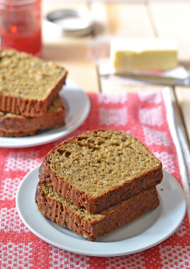 No Knead Oatmeal Bread