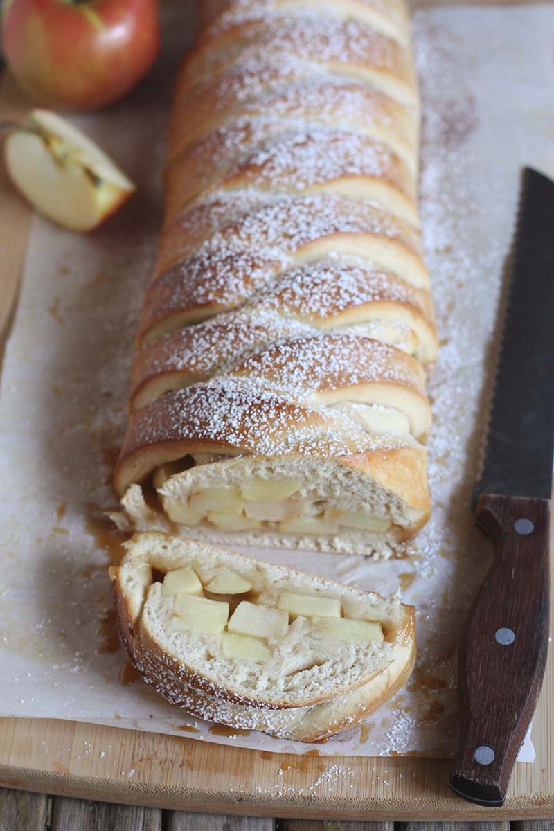 Caramel Apple Braided Bread