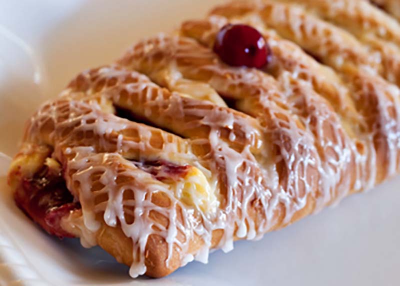 Cherry and Cream Cheese Lattice Coffee Cake