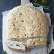 Focaccia | A light and chewy Italian flatbread that you can customize with your favorite toppings. Serve as a side to any meal or use to make sandwiches. Find recipe at redstaryeast.com.