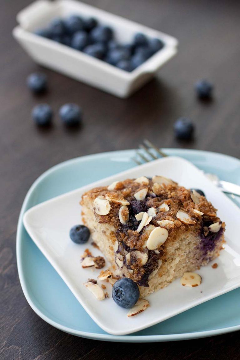 The Best Blueberry Buckle Coffee Cake - Bake & Bacon