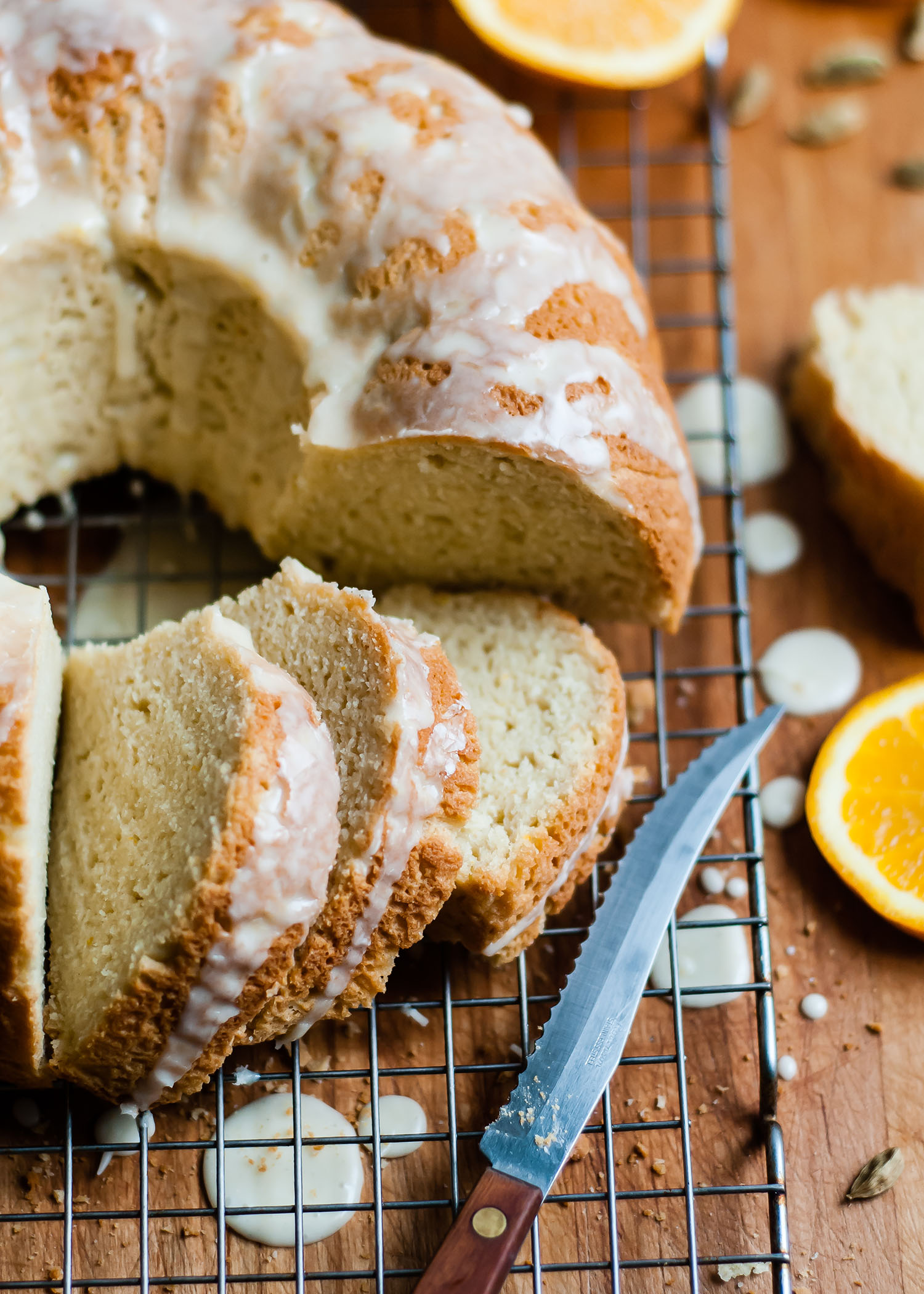 Gluten Free Orange Cardamom Yeast Coffee Cake