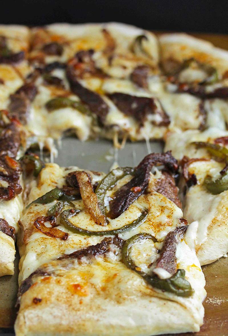 Philly Cheesesteak Pizza