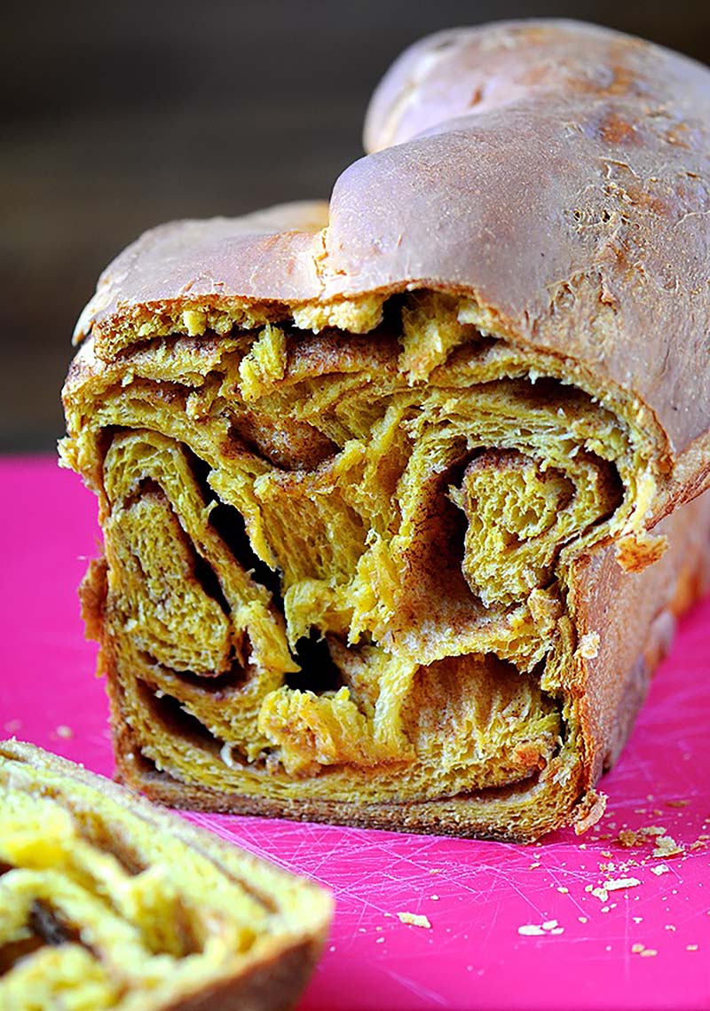 Pumpkin Spice Cinnamon Roll Brioche