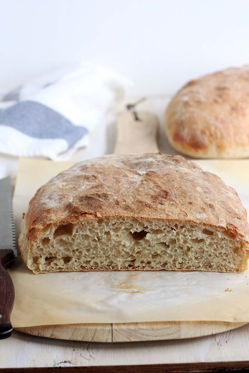 Roasted Garlic Ciabatta Bread