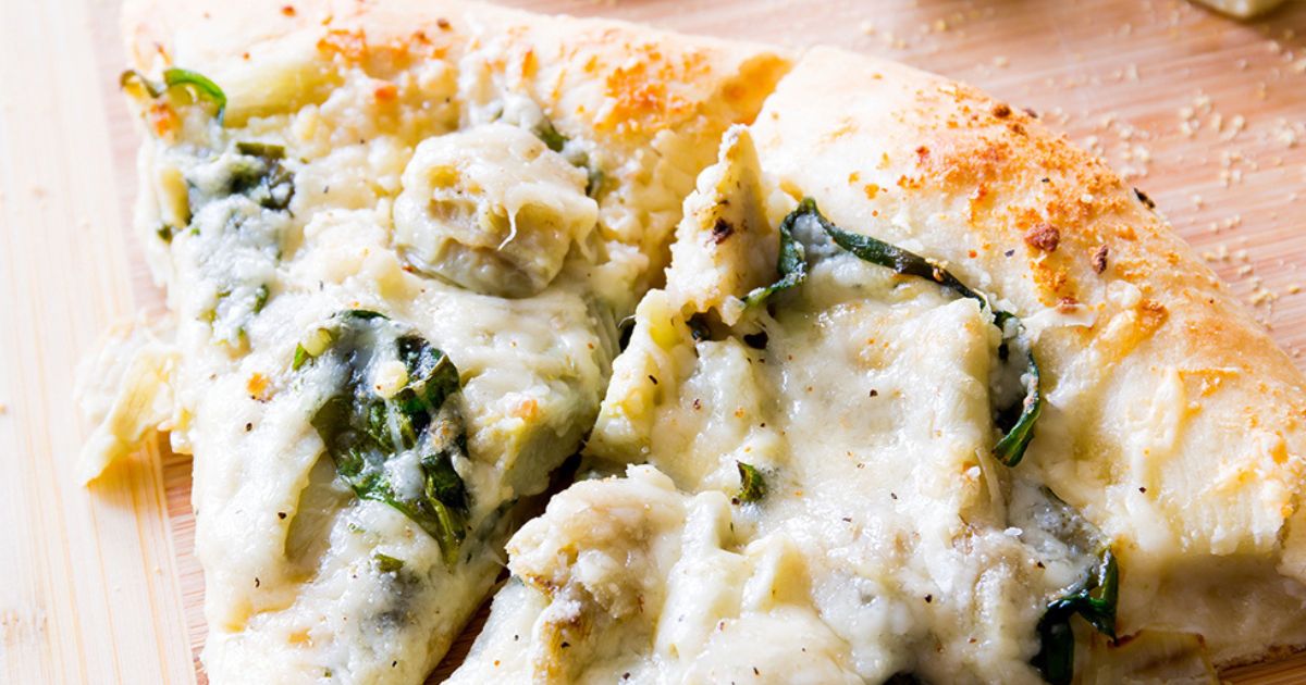 Spinach Artichoke White Cheese Pizza - Red Star® Yeast