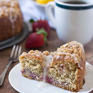 Strawberry Lemonade Coffee Cake - Red Star® Yeast