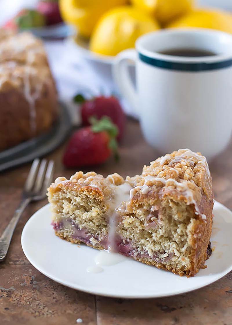 Strawberry Lemonade Coffee Cake