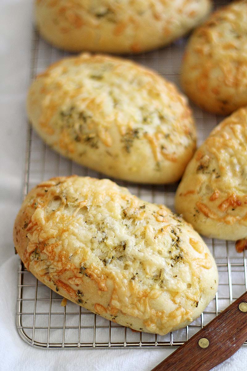 Asiago Herb Hoagie Rolls