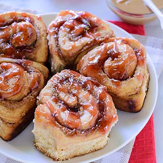 Peanut Butter and Jelly Swirl Rolls - Red Star® Yeast