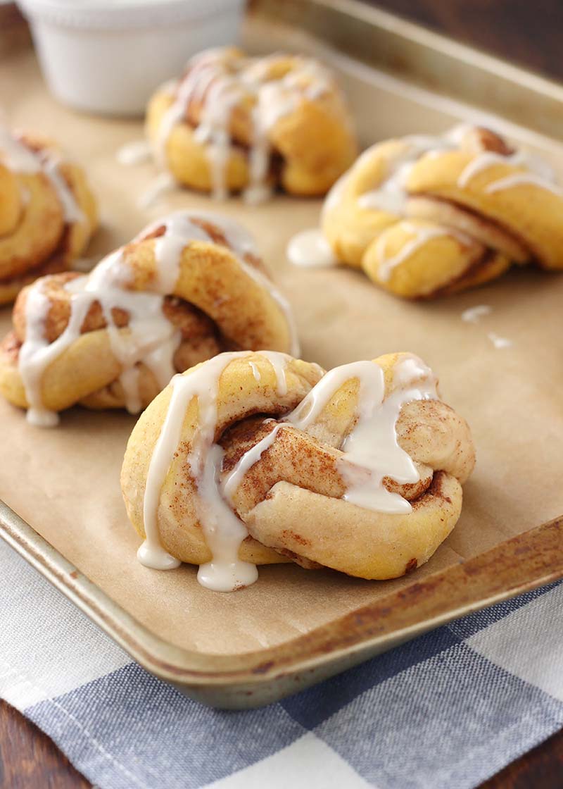 Pumpkin Spice Cinnamon Knots