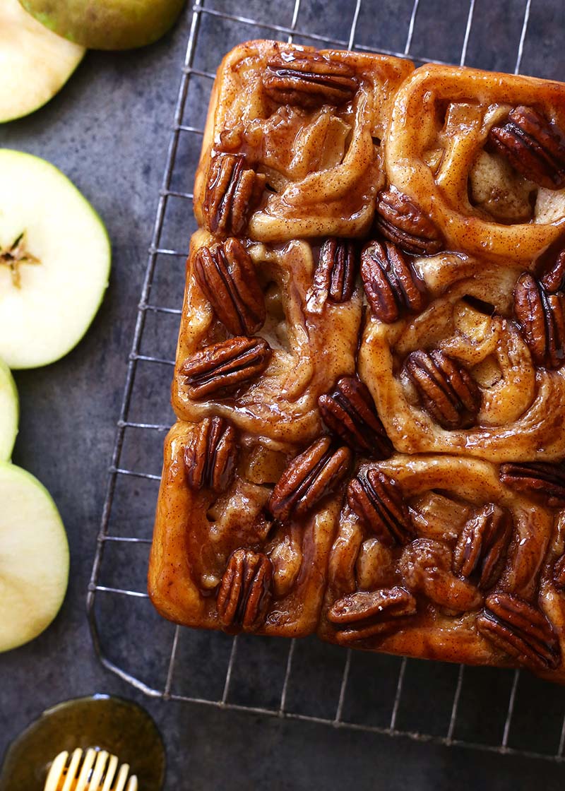 Apple Honey Pecan Sticky Buns