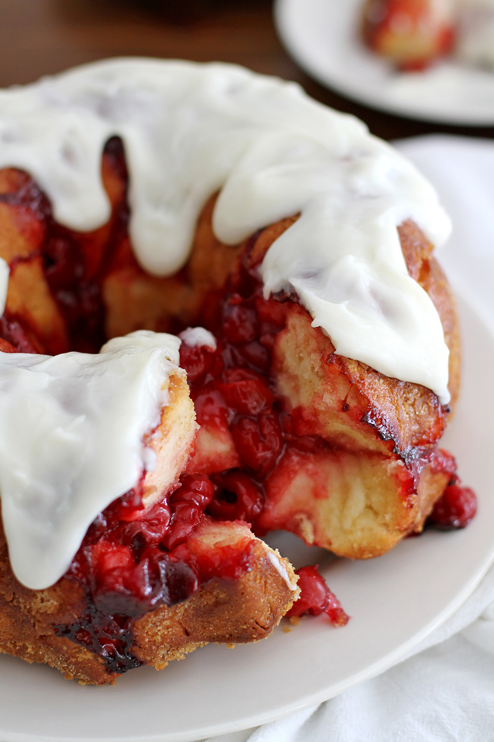 Cherry Cheesecake Monkey Bread