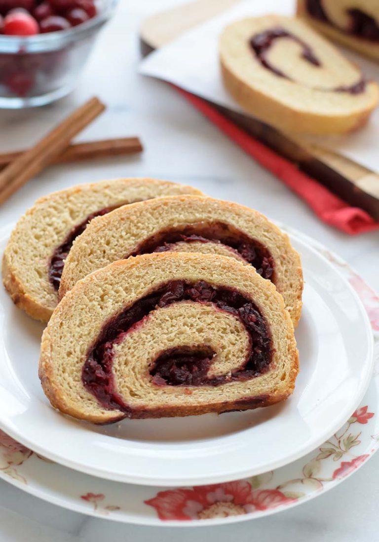 Cranberry Orange Cinnamon Swirl Bread