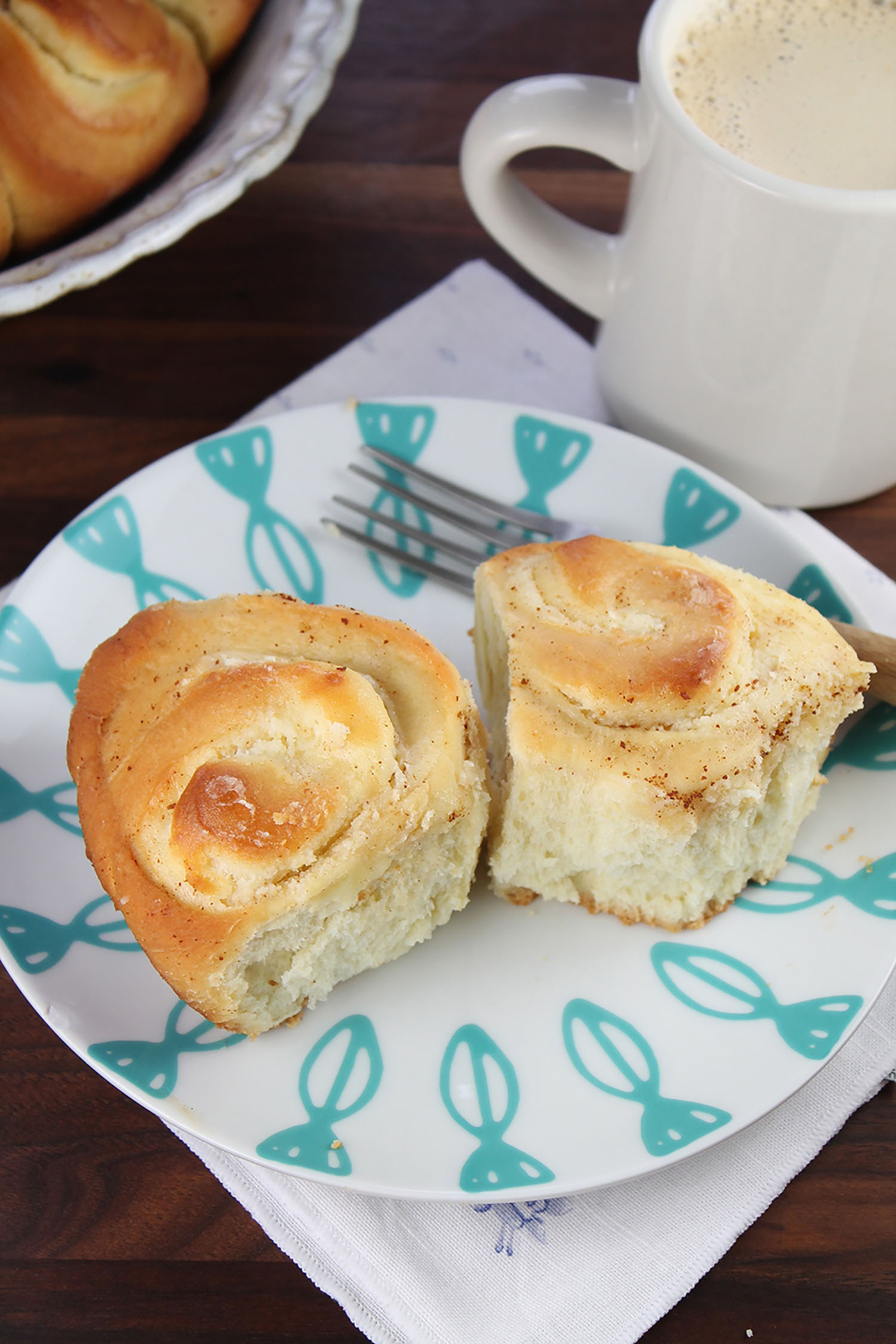 Cream Cheese Filled Brioche Sweet Rolls