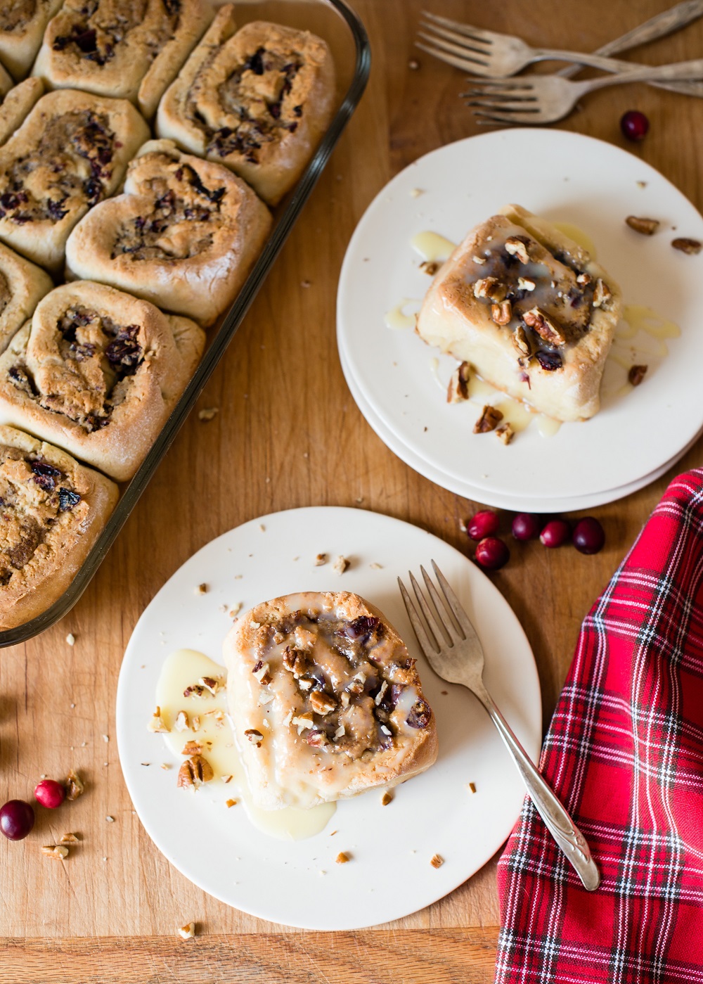 Gluten Free Pecan Cranberry Sweet Rolls