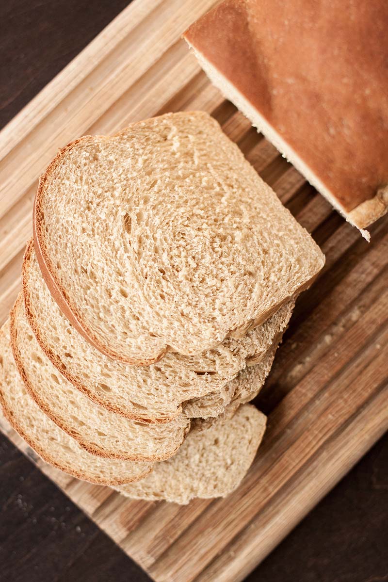Whole Wheat Sourdough Sandwich Bread