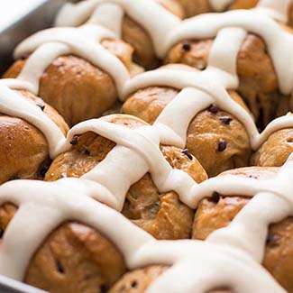 Chocolate Chip Hot Cross Buns | Red Star® Yeast