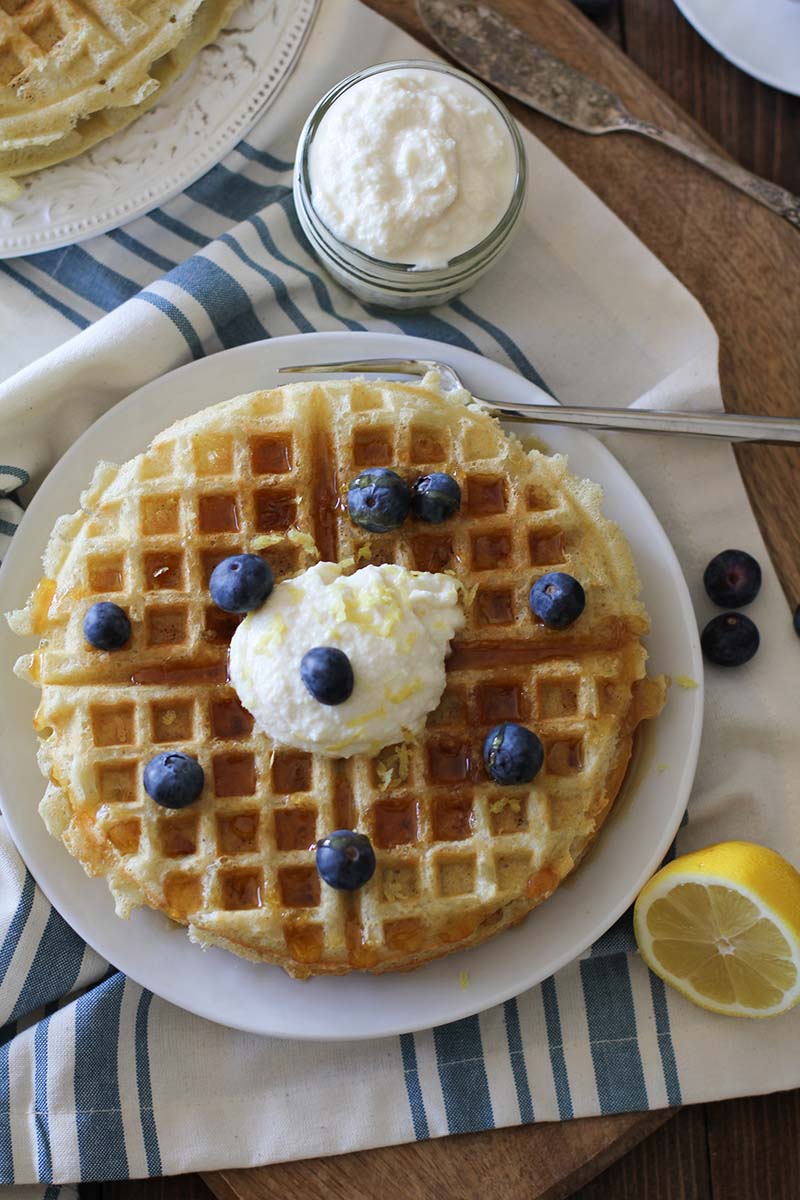 Gluten Free Yeasted Buttermilk Waffles