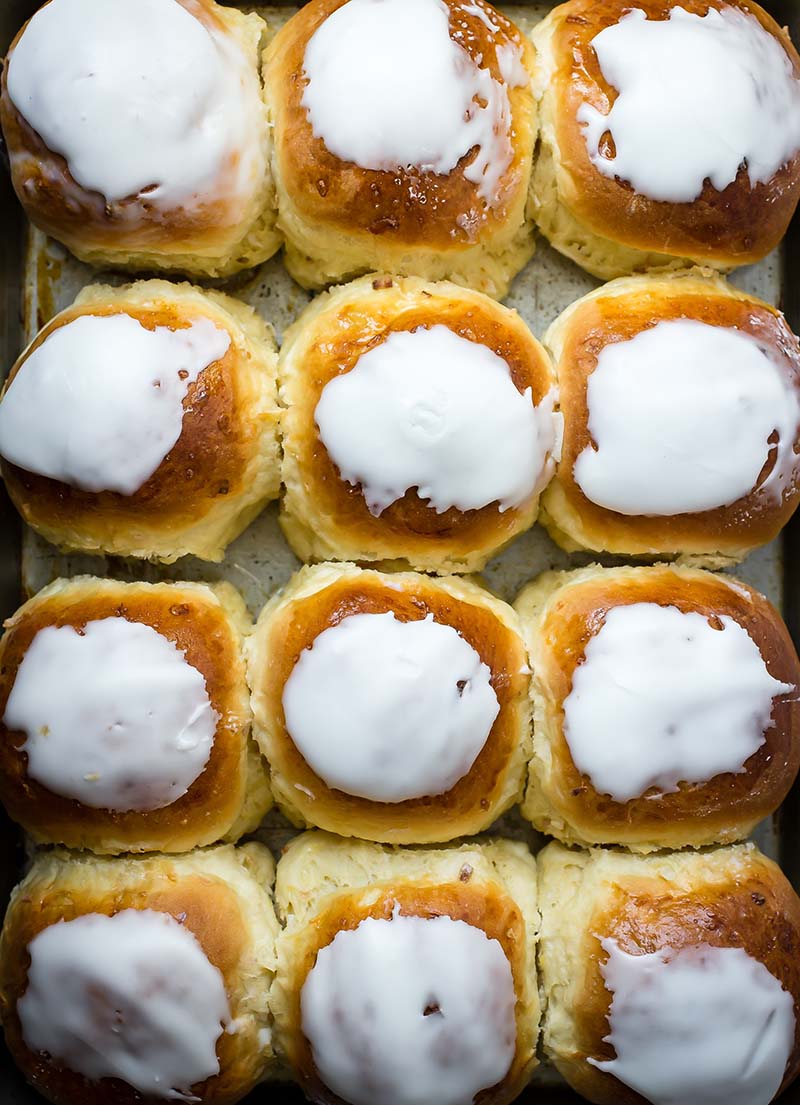 Iced Coconut Buns