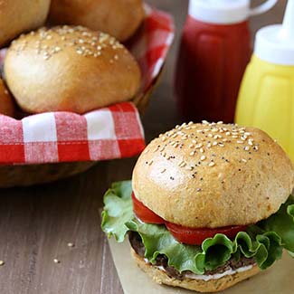Whole Wheat Brioche Burger Buns - Red Star® Yeast