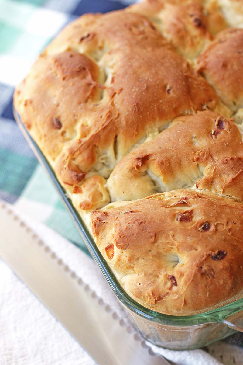 No Knead Herb and Onion Bread