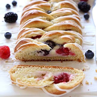 Summer Berry Danish Braid