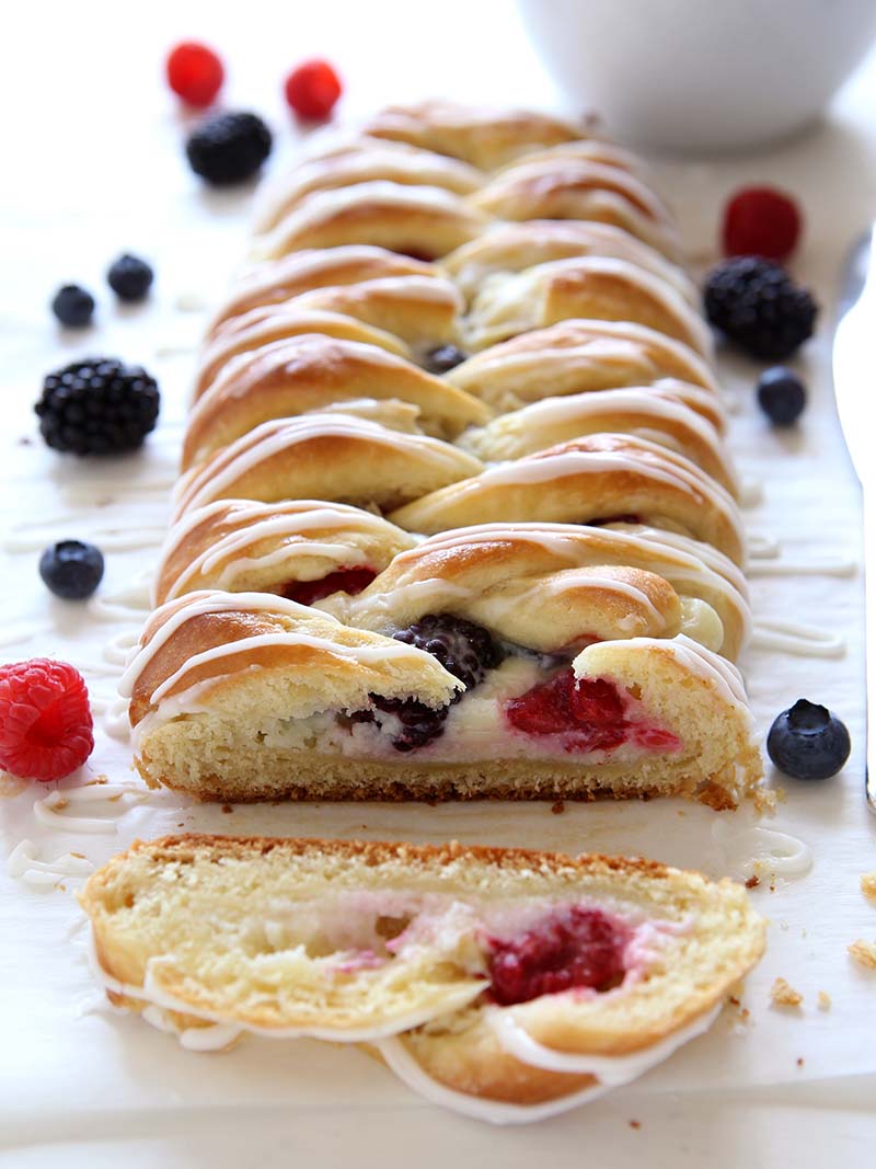 Summer Berry Danish Braid