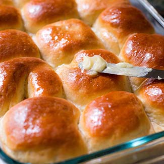 Honey Yeast Rolls - Soft & Fluffy, with Honey Butter!