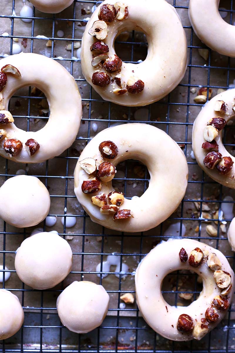 Brown Butter Hazelnut Doughnuts