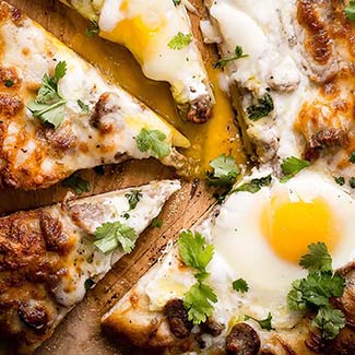 Sausage and Egg Breakfast Pizza