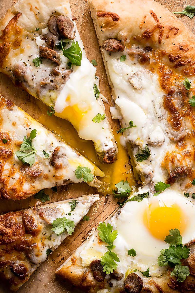 Sausage and Egg Breakfast Pizza