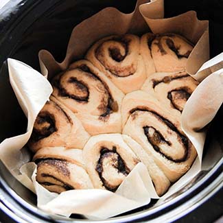 Slow Cooker Hot Cross Bun Cinnamon Rolls - Red Star® Yeast