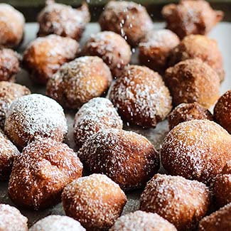 No Knead Drop Doughnuts-image