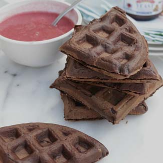 Chocolate Yeast Waffles - Red Star® Yeast