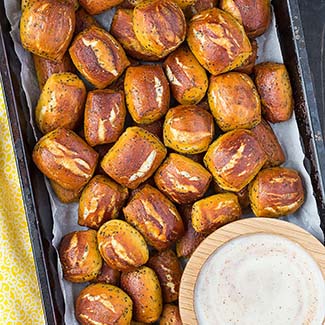 Lemon Poppy Seed Soft Pretzel Bites - Red Star® Yeast