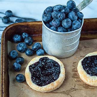 Vegan Blueberry Ginger Danishes