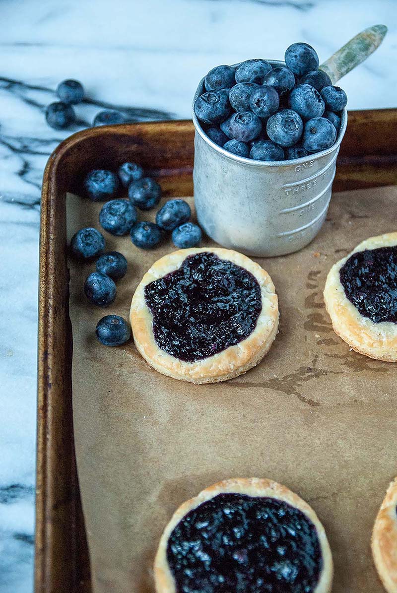 Vegan Blueberry Ginger Danishes