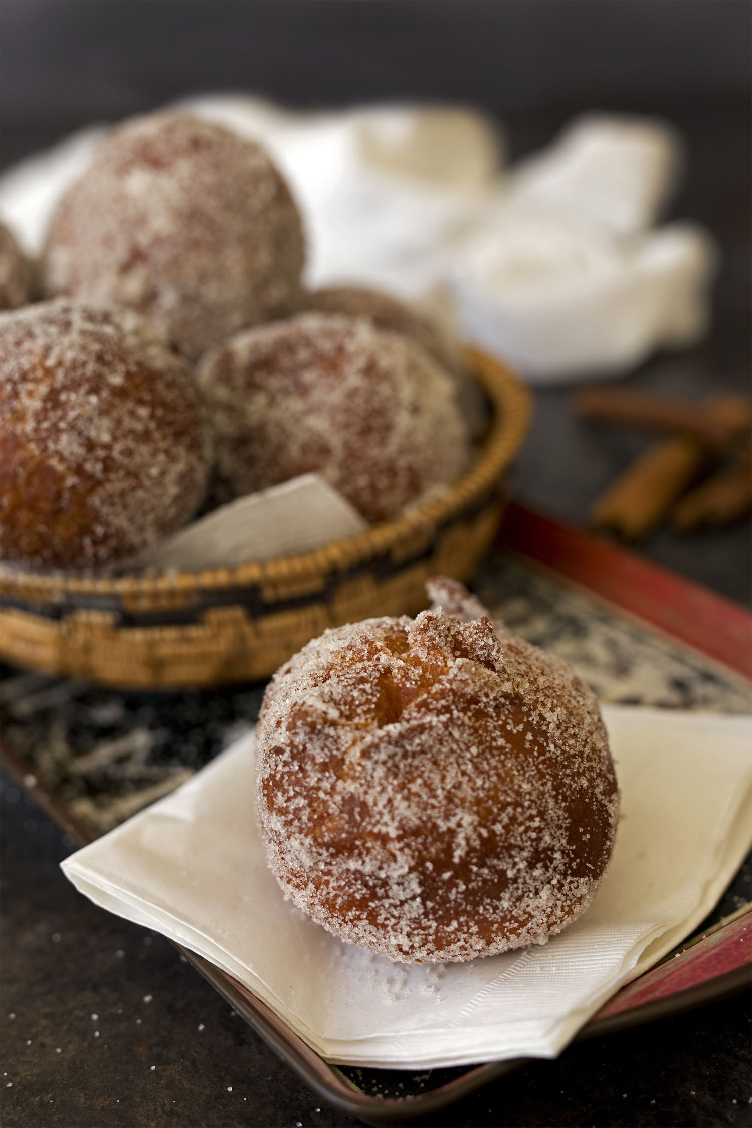 Cinnamon Sugar Malasadas (Hawaiian Doughnuts)