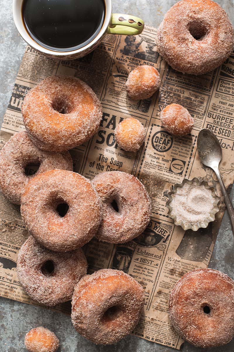 Pumpkin Spice Sugared Doughnuts