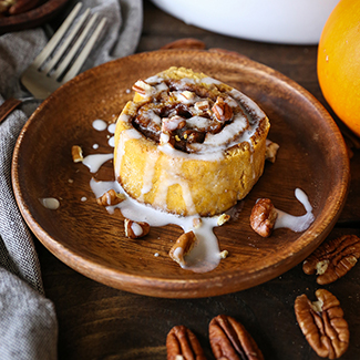 Gluten Free Pumpkin Pecan Cinnamon Rolls - Red Star® Yeast
