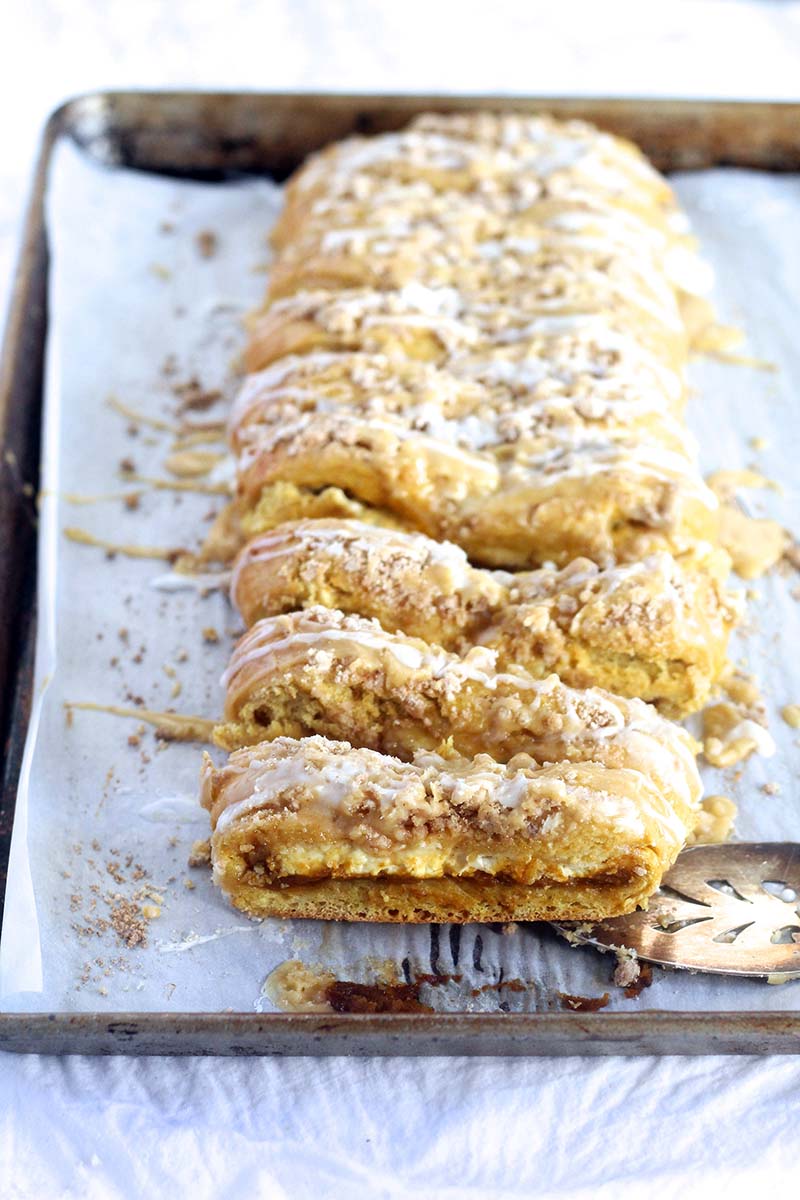 Pumpkin Cheesecake Braid