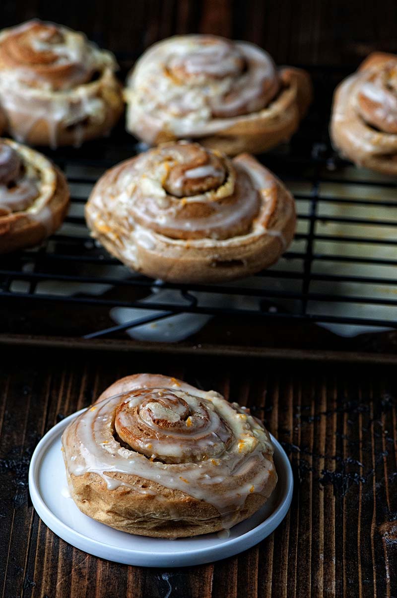 Gingerbread Orange Brioche Buns