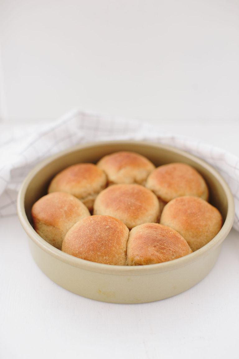 Whole Wheat Pull Apart Dinner Rolls