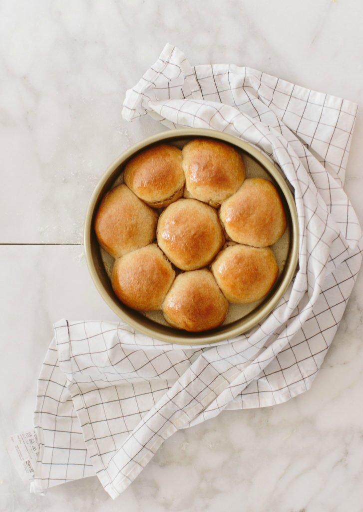 Whole Wheat Pull Apart Dinner Rolls