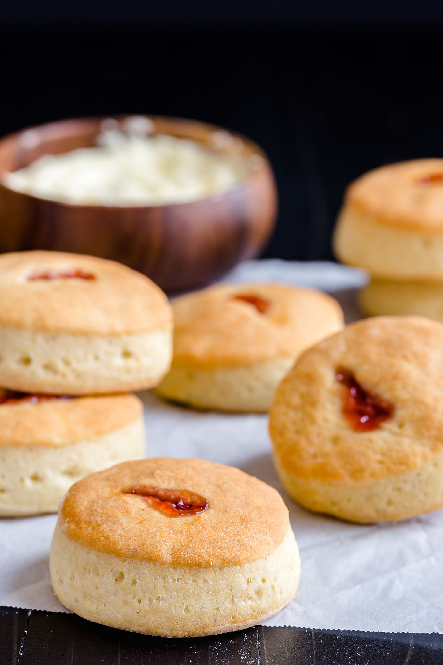 Buttery Jam Biscuits